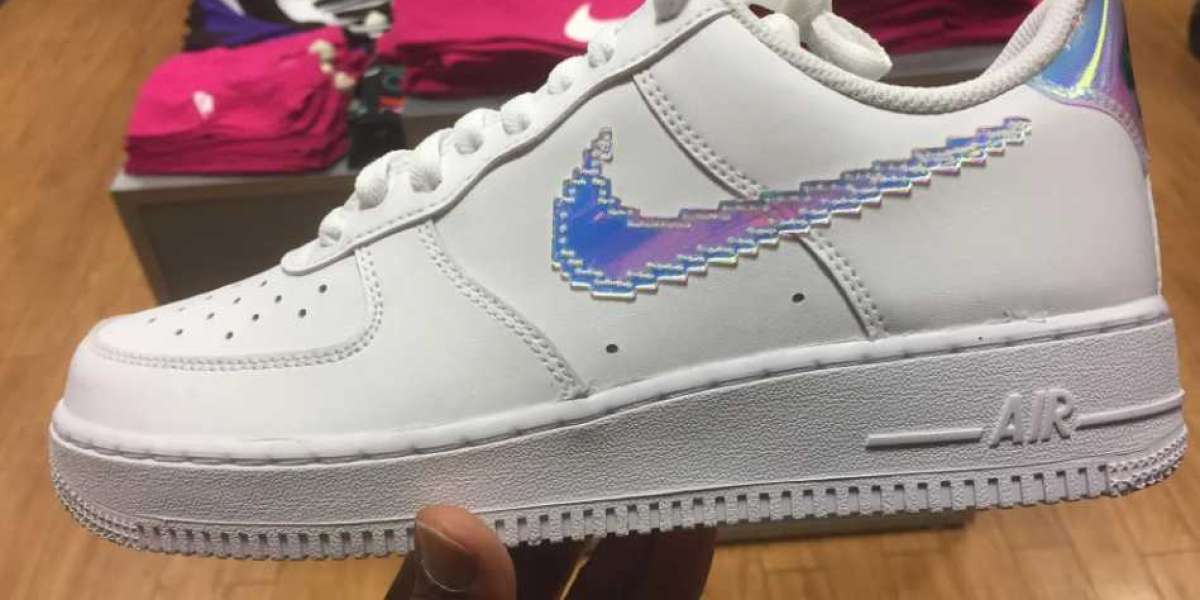 La Nike Air Force 1 Low Iridescent Pixel Blanc