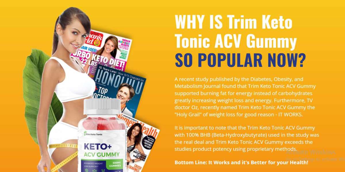 Trim Keto Tonic Keto+ ACV Gummies Reviews Benefits, Working & Price In USA